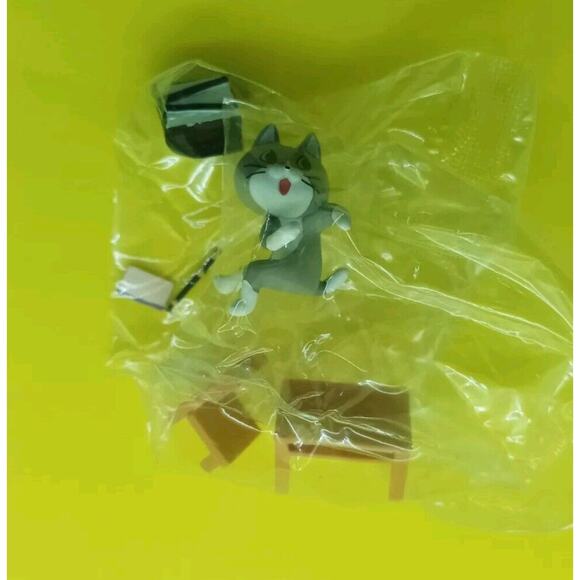 Neko Cat In Elementary School Gachapon Miniature Set Toy - Picture 3 of 5